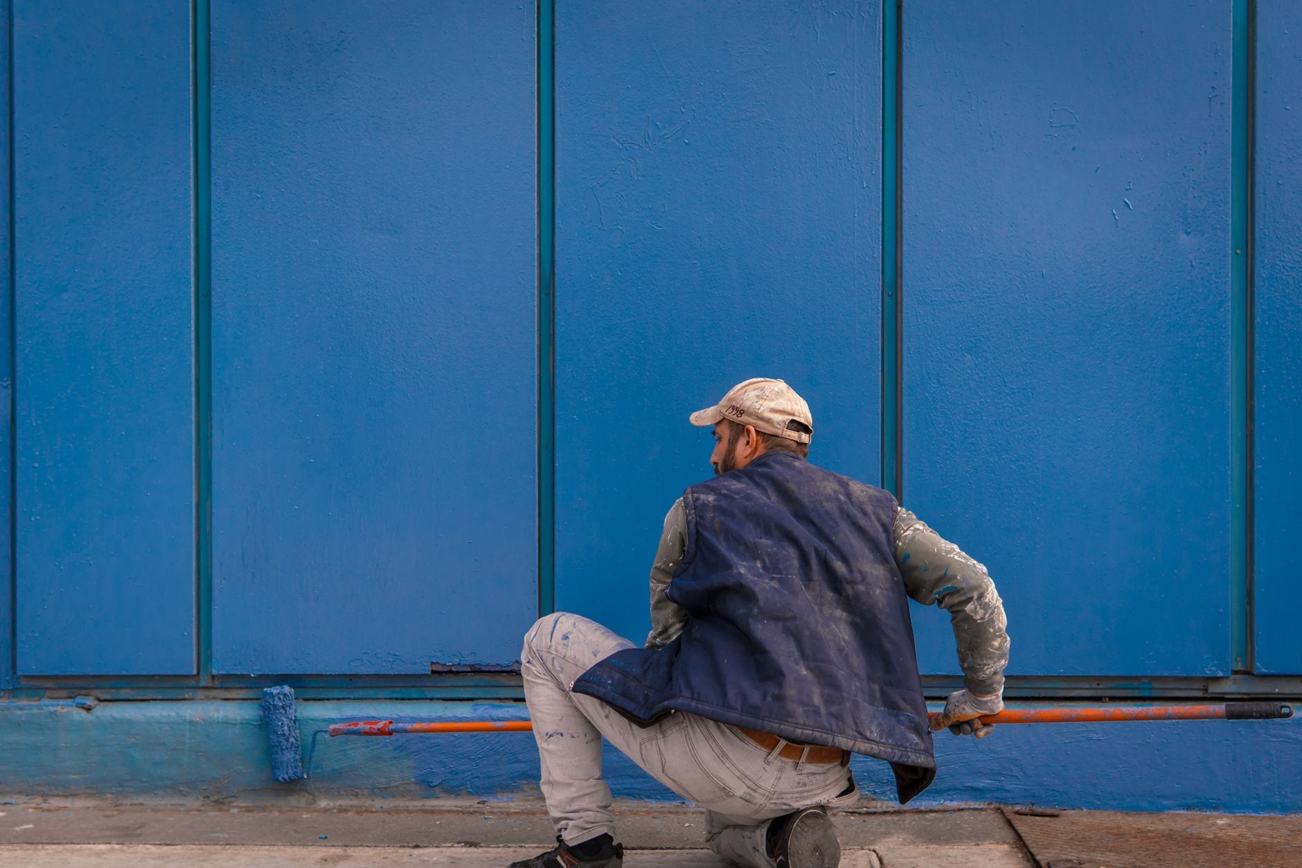 A retail facade with a fresh coat.